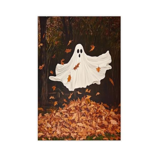 Toile fantôme et sorcière déco automne pour chambre style Dark Academy