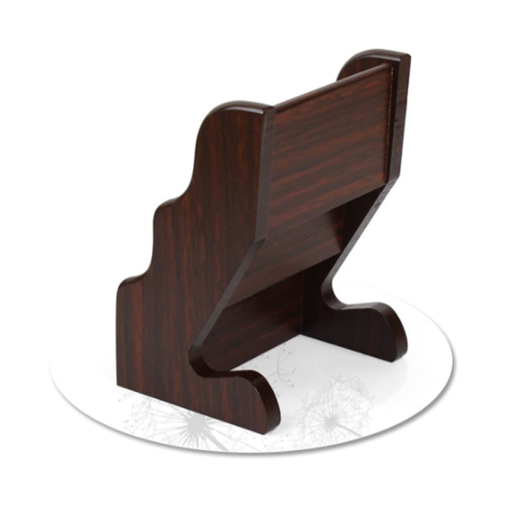 Visitenkartenhalter aus Holz, mehrschichtig, Visitenkartenbox zum Platzieren von Visitenkarten, dreilagiger Visitenkartenhalter, Visitenkartenhalter, Clip, Visitenkartenbuch, Kartenhalter (B)