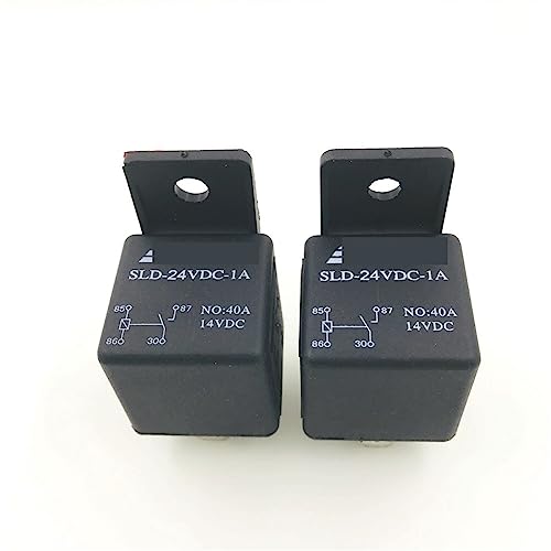 Relais voiture 4 broches normalement ouvert SLD-24VDC-1A 40A pour circuit électrique