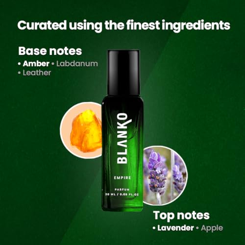 Image of BLANKO by KING Legacy Collection TLT Parfum Pack of 2x20ml | Longest Lasting Mens Perfume with Time Lock Technology | Luxury Fragrance Gift Set for Husband, Father, Brother
