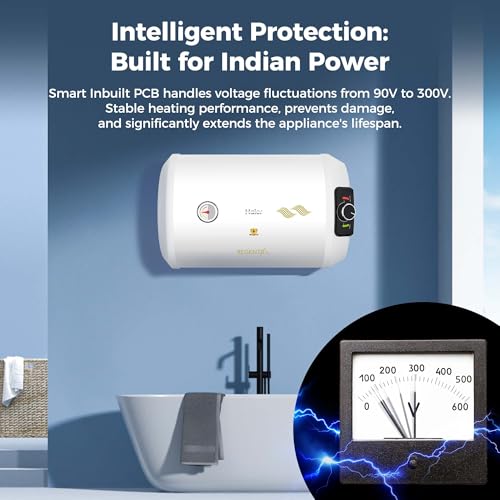 Image of Haier Regenta Slim Water Heater Geyser 15L (Left) | Free Installation| Shock Proof | Saves electricity | Incoloy 800 Element | Super Long 10-Yr Tank 4-Yr Product Warranty