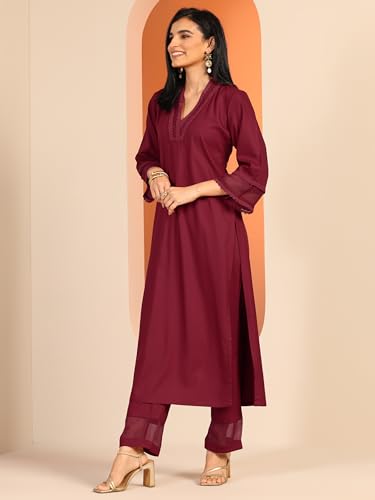 Image of Libas Embellished Rayon Co-ord Set