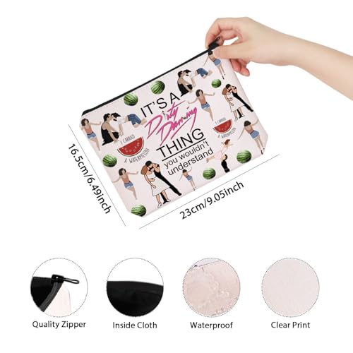 Dance Dirty Inspired Makeup Bag - 80s Movie Zipper Pouch - Lover Gift Bag For Women & Girls2