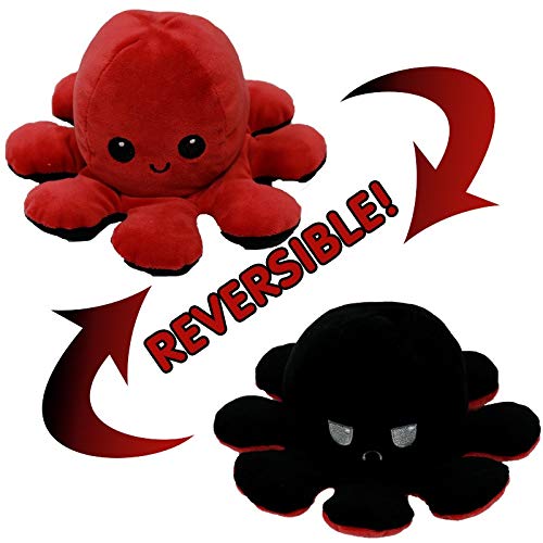 reversible octopus black and red