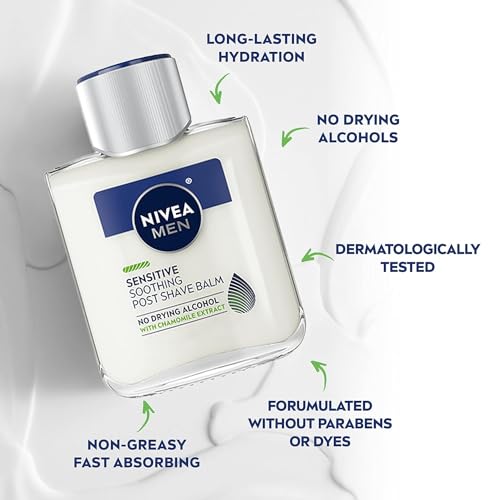 NIVEA FOR MEN Sensitive Post Shave Balm 3.30 oz (Pack of 2) - image 3