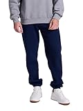 Russell Athletic Men's Dri-Power Closed Bottom Sweatpants (No Pockets), Navy, Medium