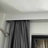 Vorhang-Querbehang – Decken-/Wandmontage, Gardinenstangenbox für Rollos, elegante Dekoration, Vorhangvolant, einfache Installation, modernes Wohnraum-Design