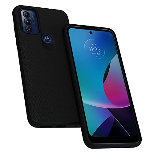 Image of Motorola Moto G Play (2023) Textured Protective Case- Black - Precision fit Shock Absorbing Cases for Enhanced Phone Grip, Style, Drop Protection for Your Moto G-Play 2023