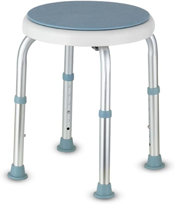 Panana Bathing Chair Shower Stool with Swivel Seat, Nonslip Adjustable