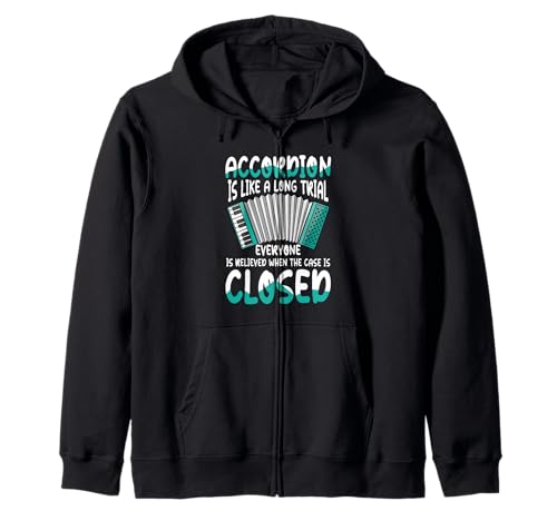 El acordeón es como una larga prueba para todos Sudadera con Capucha
