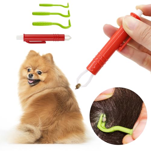 Oykrueats Zeckenzange für Hunde Katze,3er Set Zeckenhaken und 2er Set Zeckenpinzetten,Katze Profi Zeckenhaken,Tick Remover,Bequeme Und Sichere Zeckenentferner,für Kinder Haustiere Hund Und Mensch