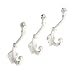 Sheffield Home Wall Hooks, Cast Iron, Rustic Chic Shabby Vintage Style, Farmhouse Decor, Clothes Hanging Idea for Hats, Coats, Scarves, Bags Closets, Wall Hanging, Rustic Key Hooks, (Set of 3)
