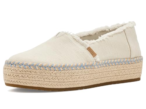 Image of TOMS Women's Valencia Platform Espadrille, Textile Upper, OrthoLite Insole
