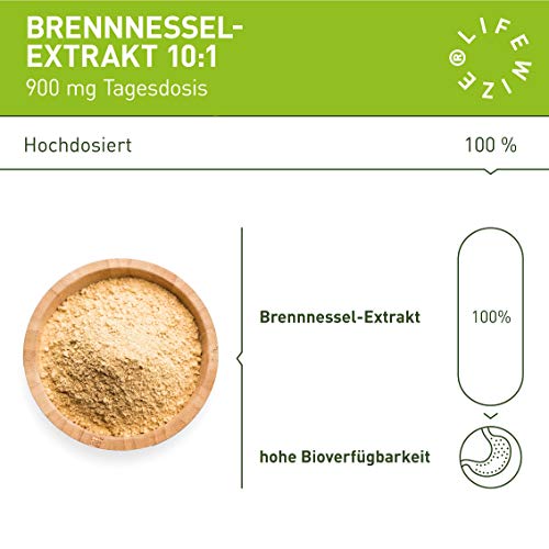 Entwässerungstabletten LifeWize 180 Brennnessel Kapseln