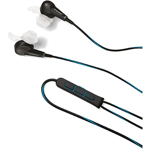 Image of Bose QuietComfort 20 Acoustic Noise Cancelling Headphones (Black) for Apple Devices