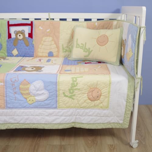 10XDIEZ Colcha Cuna 100  algodón  Amarillo