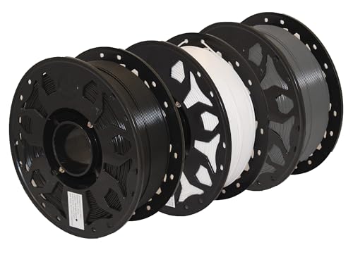 Image of WOL3D 1kg 2026 PLA PRO+ 3D Printing Filament - Improved Formula for Enhanced Strength (Black + White + Grey), Eco-Friendly, Compatible with Most FDM 3D Printers, Made in India.