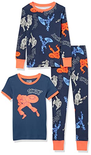 Image of Amazon Essentials Disney | Marvel | Star Wars Boys and Toddlers' Snug-Fit Cotton Pajama Sleepwear Sets