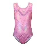 Hotfiary Gymnastics Leotards for Girls Toddler Ballet Dancewear Practice Outfits Sparkle One-Piece Activewear for 5-14 Years