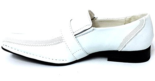 Santoni Men's Dress Shoes Casual Loafers Slip on Buckle Italian Styles4