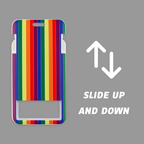 Bkbkaak Rainbow Lanyard With Badges Holder Gay Pride Flag Lanyard For Keys Neck Lanyard For Gift #TOP5