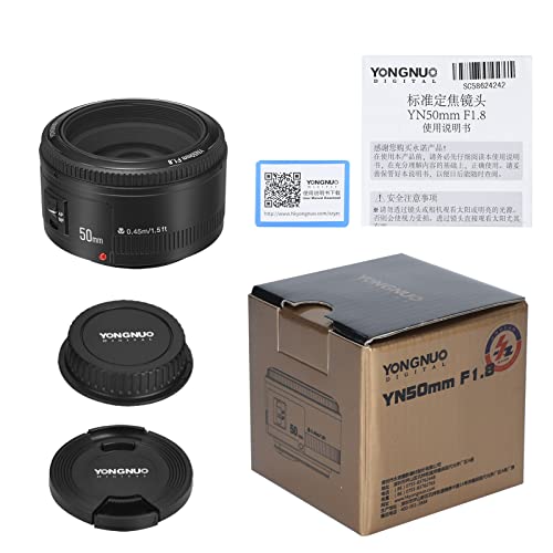 Yongnuo_ YN50 mm F1.8 Lens Large Aperture Auto Focus Lens for Canon EF Mount EOS Cameras - Image 6
