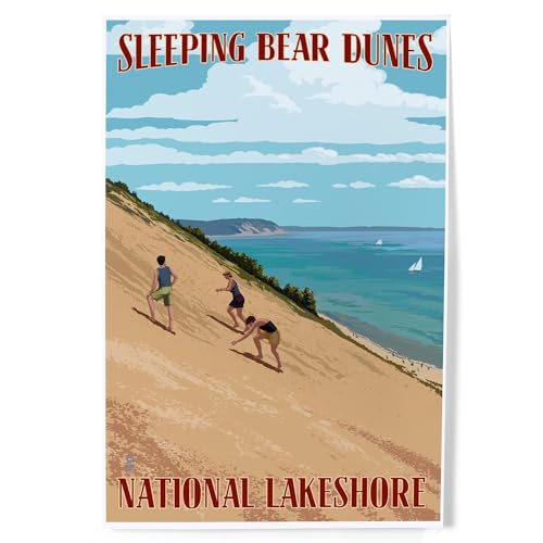 Lantern Press Sleeping Bear Dunes 8x12