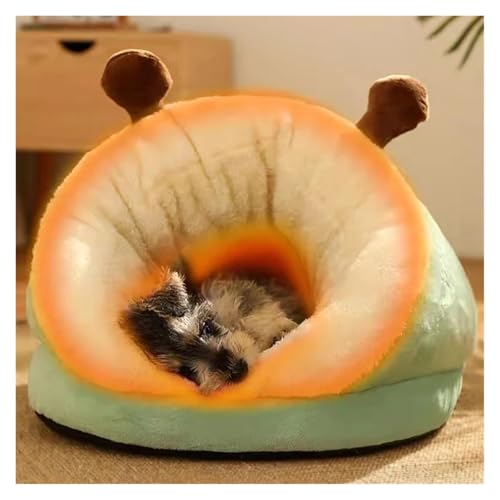 Nid de couchage confortable pour chiot et chat avec rebords bleus