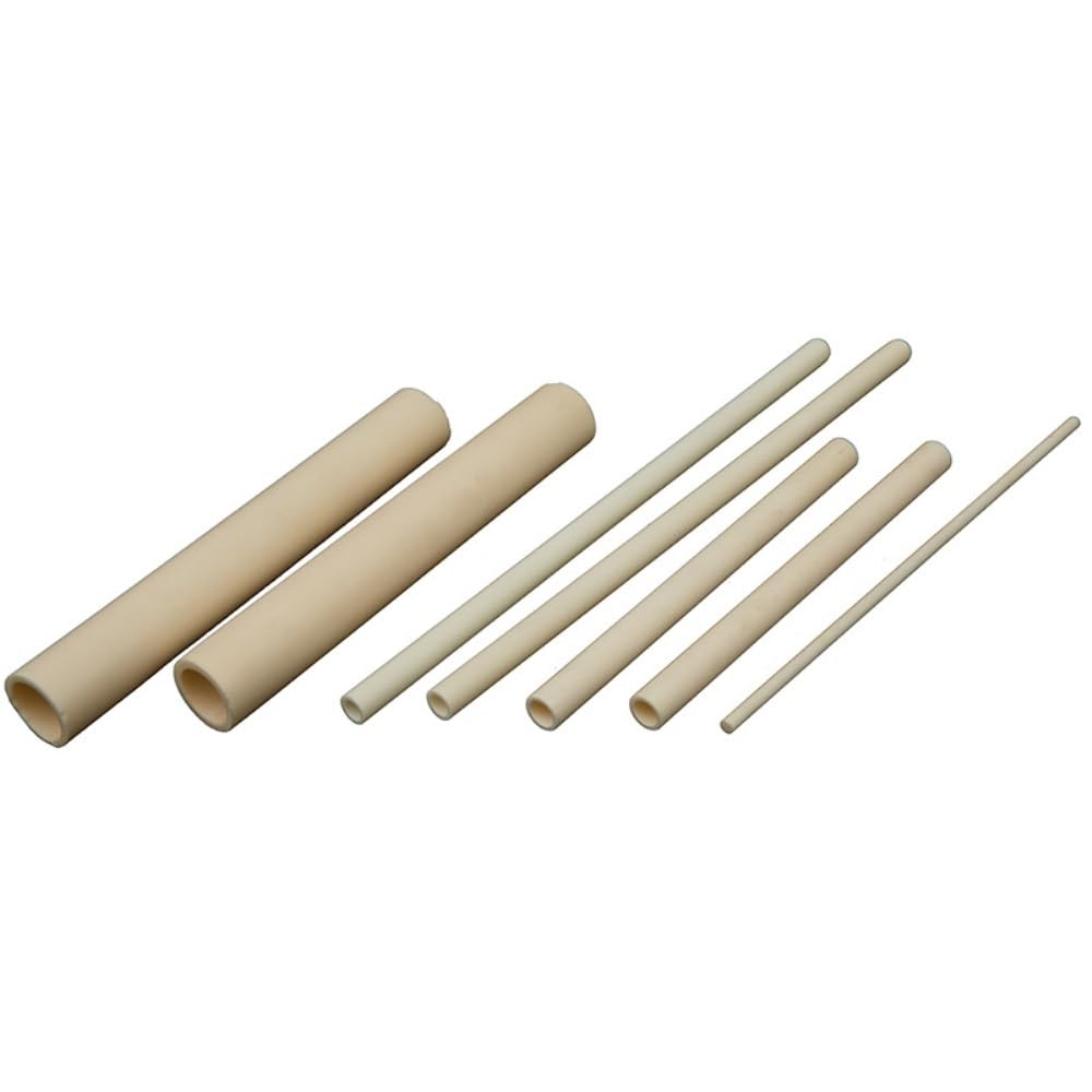 Tubo for condotto cavo in porcellana a bassa perdita dielettrica da 2 pezzi ID 19mm * diametro esterno 25mm, tubo di isolamento termico con protezione del fascio(42mm)