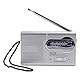 Bewinner AM/FM Multifunktions-Taschenradio mit Ausziehbarer Antenne, HD-Sound-Dualband-Kleinradio mit Teleskopantenne, 9 * 5,7 * 2,2 cm, Weiß