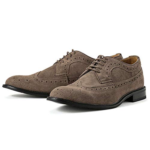 [�M�I�l] �r�W�l�X�V���[�Y BS105SUEDE WING TIP DERBY GREGE