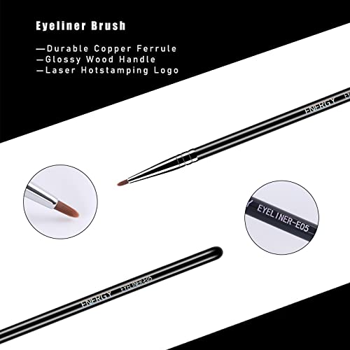 Eyeliner Brush Fine Round Point-Pro Precision Gel Eye Liner Makeup Brush Liquid Eyeliner Make Up Brush Ultra Thin Round Premium Quality Soft Synthetic Bristles Eye Cosmetic Tool #TOP2