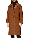 Poches plaquées en peluche Scotch & Soda Long Reversible Teddy Jacket Veste, Chameau 0619, L Femme