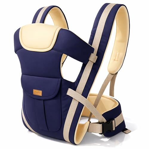 Image of Aditi Toys 4-in-1 Ergonomic Baby Mumma's Lap Baby Carrier, Baby Hip Seat with Adjustable, Breathable & Comfortable with Storage Pockets, Supports up to 15kg for New Born Babies, Above 3+ Month