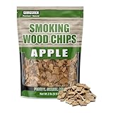 Apple Wood Smoking Chips 2 lb – Natural Fruit Wood Chips for Smoker & Grill, Mild Sweet Smoke Flavor for Chicken, Pork & Fish, Clean Burning, No Chemicals