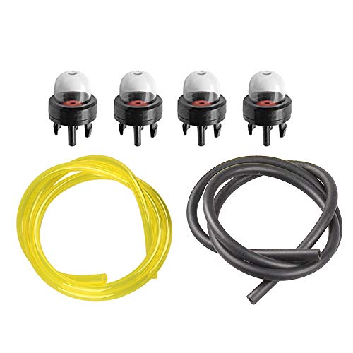 TOOGOO Pack Of 4 12318139130 Primerbulb Bulb + Fuel Line For Echo Chainsaw Cs300 Cs301 Cs305 Cs306 Cs310 Cs340 Cs341 Cs345 Cs346 Cs352 Cs370 Cs400 Cs3400 Cs3450 Cs450 Srm400U Srm410U