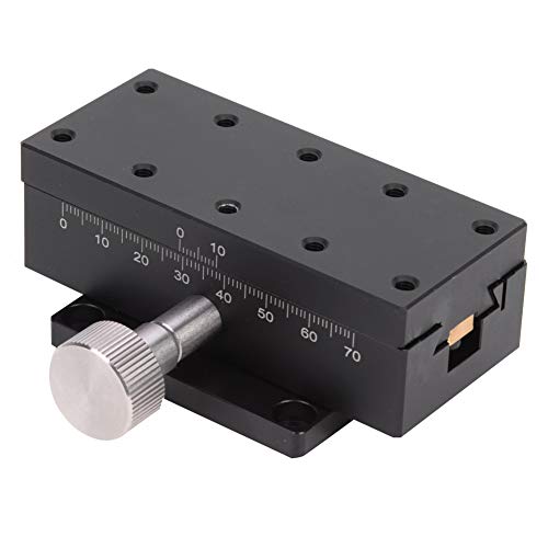 Plate-forme de coupe d'engrenage manuelle 40x90mm en aluminium pour microscope