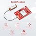 4 Pack GY-NEO6MV2 NEO-6M GPS Module - Flight Controller Module Board 3V-5V with Super Strong Ceramic Antenna Compatible with Ar duino ESP 32 Rasp Berry P i EEPROM APM 2.5 (Red)