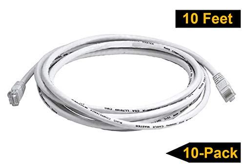 image for iMBAPrice - 100 FET Extra Long White Cat5e RJ45 Network Ethernet Patch