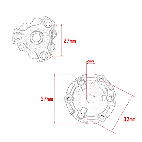 Substituição da carcaça do Cush Drive de liga de alumínio para TRAXXAS 1/5 XMAXX 8S 1/10 E-REV0 2.0