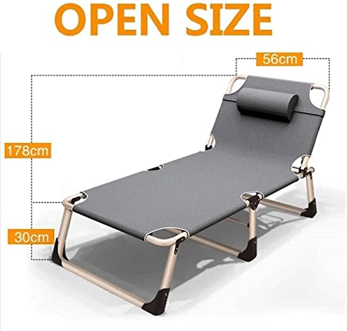 Chaise longue pliante inclinable zero gravity 198x68x30cm pour jardin - 4
