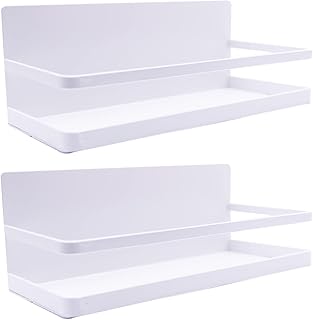 ELESEI Magnetic Spice Rack Refrigerator Side Magnetic Spice Rack Kitchen Magnetic Shelf Magnetic Fridge Shelf Perfect Spac...