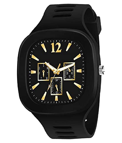 Square Black DIAL Analog Silicon Strap ADDI Fancy (B09S5SP794) Amazon Price History, Amazon Price Tracker
