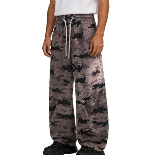 Pantalon de jogging cargo homme camouflage à cordon et coupe athlétique