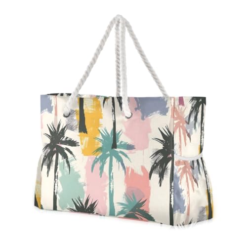 Image of senya Large Beach Bags Totes Swim Canvas Tote Shoulder Bag Water Resistant Bags for Gym Travel Daily