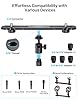 Stereo Mic Bar for XY/ORTF Recording with Universal Wall & Ceiling Speaker Mount Bracket, Adjustable Double Mic Stereo Array Spacing Microphone Mount with Universal 3/8", 5/8" & 1/4" Thread #2