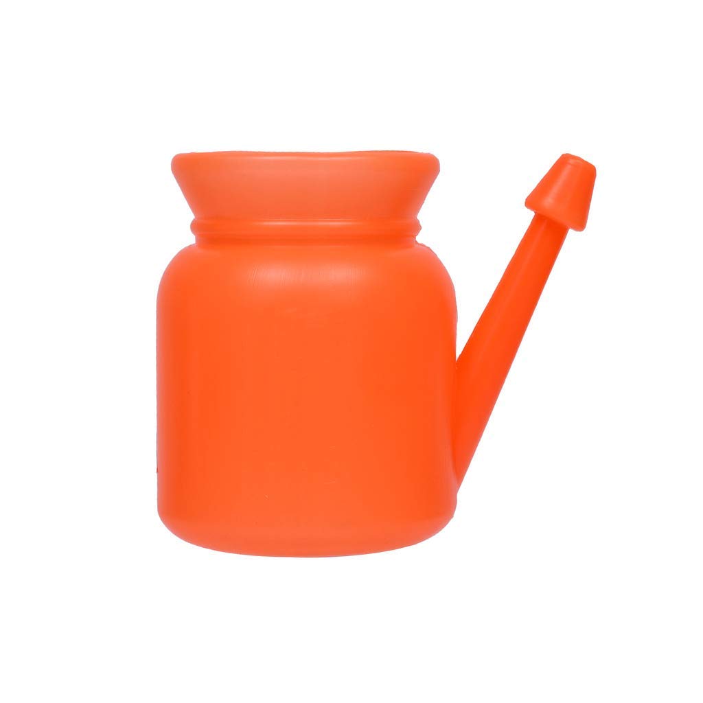 EKIN Adults Children Nose Wash System Clean Sinus Nasal Pressure Plastic Jal Neti Lota | Light-Weight Non-Corrosive Unbreakable Hygienic Neti Lota | With Smooth Tip | Travel Friendly Lota | for Nasal Cleansing & Yoga ) (150 ml ) (Orange)-image-47