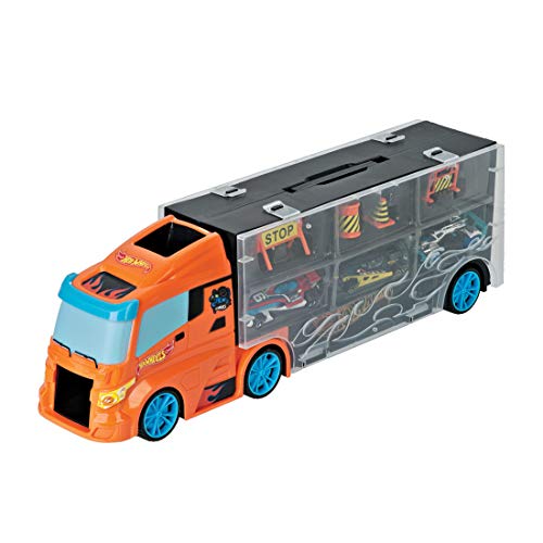 Hot Wheels THOT040 - Caamión de Transporte con tobogán, 40 cm, a...