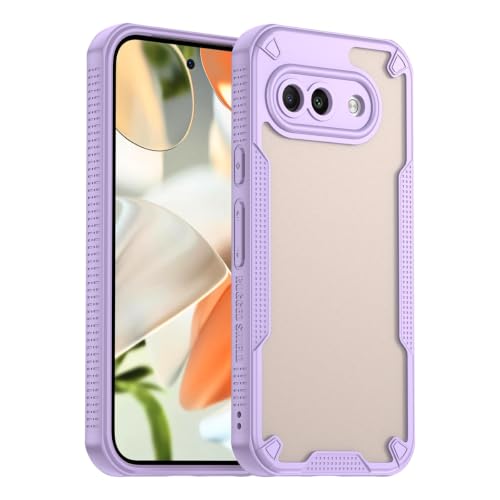 Coque Google Pixel 9A GXQ96 violette coque arrière translucide et verre