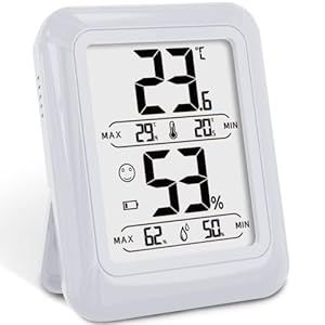 Strex Digitale Thermo Hygrometer Wit – Digitale Thermo Meter Binnen – Hygro Meter Binnen – Weerstation Met Luchtvochtigheidsmeter – Inclusief Batterij